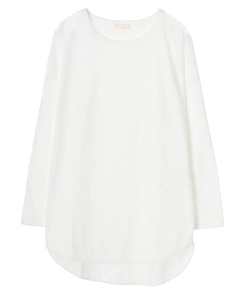earth music&ecology（アースミュージックアンドエコロジー）の「ラウンドヘムカットチュニック ＊（Tシャツ/カットソー・レディース・オフホワイト・FREE）」の18枚目の写真