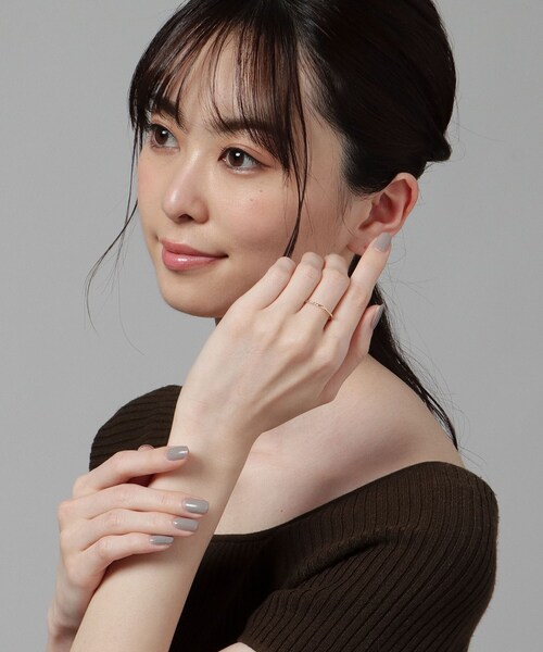 COCOSHNIK(ココシュニック)の「オルタネイト 縄目リング(リング・レディース・ホワイト系その他7・10号/12号/14号)」の2枚目の写真