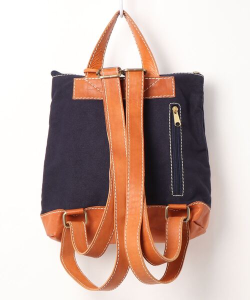 fes(フェス)の「【fes/フェス】カウレザー×キャンバス 2wayリュック(バックパック/リュック・レディース・グレー/カーキ/ネイビー・FREE)」の5枚目の写真