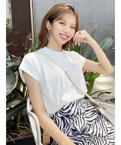 MURUA（ムルーア）の「ヘムタックタンクトップ（タンクトップ・レディース・ホワイト/ブラック/ピンク/ライトグリーン/モカ・FREE）」の16枚目の写真