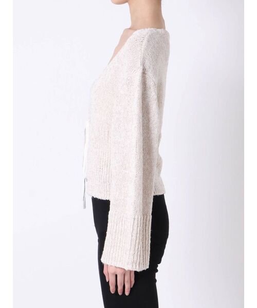 MERCURYDUO(マーキュリーデュオ)の「リネン混ショートニットカーディガン(カーディガン/ボレロ・レディース・ベージュ/ライム/アイボリー・FREE)」の14枚目の写真