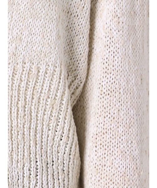 MERCURYDUO(マーキュリーデュオ)の「リネン混ショートニットカーディガン(カーディガン/ボレロ・レディース・ベージュ/ライム/アイボリー・FREE)」の8枚目の写真