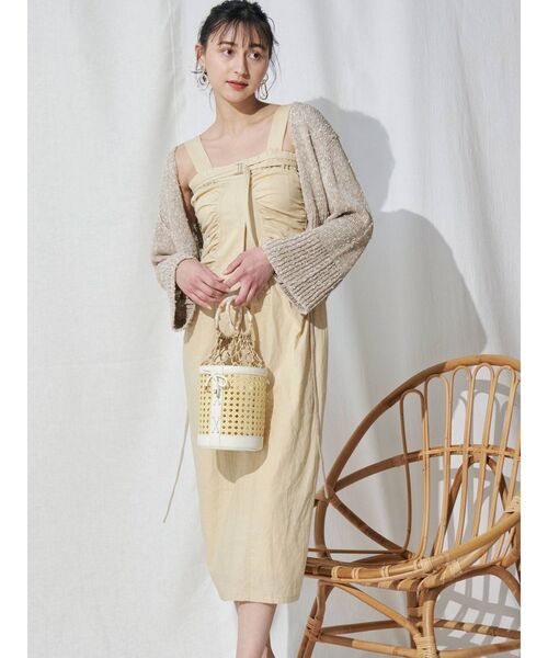 MERCURYDUO(マーキュリーデュオ)の「リネン混ショートニットカーディガン(カーディガン/ボレロ・レディース・ベージュ/ライム/アイボリー・FREE)」の21枚目の写真