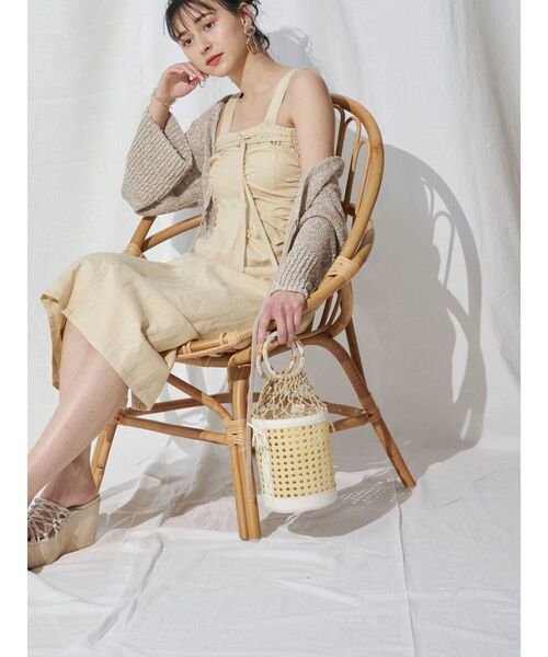 MERCURYDUO(マーキュリーデュオ)の「リネン混ショートニットカーディガン(カーディガン/ボレロ・レディース・ベージュ/ライム/アイボリー・FREE)」の22枚目の写真