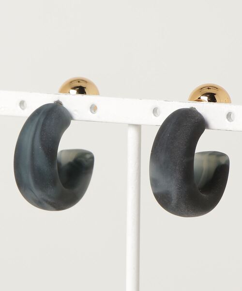 Auntie Rosa Holiday（アンティローザホリデー）の「マーブルピアス（ピアス（両耳用）・レディース・ブラック/ブラウン/その他/ナチュラル・FREE）」の11枚目の写真