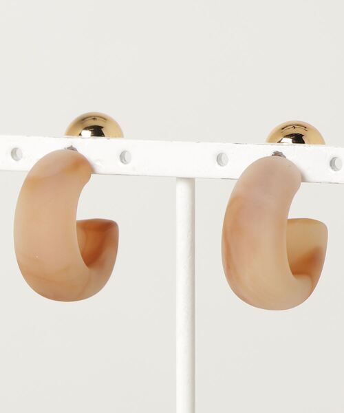 Auntie Rosa Holiday（アンティローザホリデー）の「マーブルピアス（ピアス（両耳用）・レディース・ブラック/ブラウン/その他/ナチュラル・FREE）」の13枚目の写真