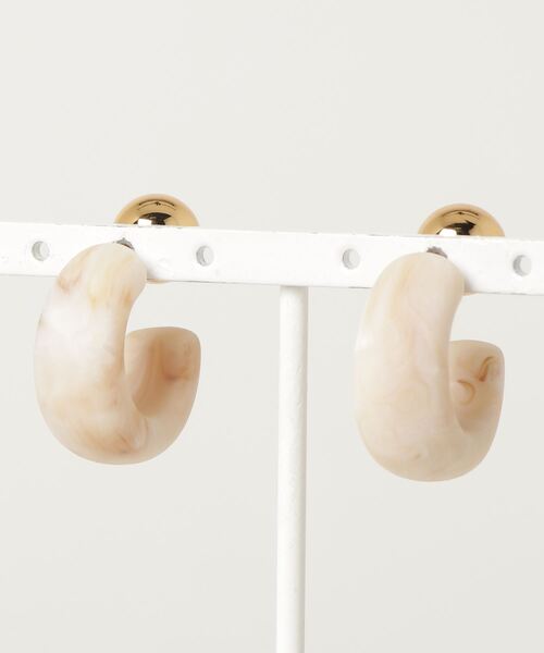 Auntie Rosa Holiday（アンティローザホリデー）の「マーブルピアス（ピアス（両耳用）・レディース・ブラック/ブラウン/その他/ナチュラル・FREE）」の8枚目の写真