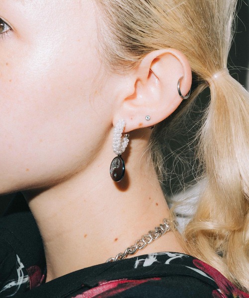 ※はるこX-girl ピアス2 X-girl（エックスガール）の「ANGEL ＆ CROSS EARRINGS（ピアス