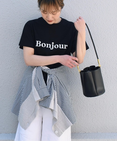 histoire(イストワール)の「3way巾着バッグ(ショルダーバッグ・レディース・ブラック/キャメル・FREE)」の20枚目の写真