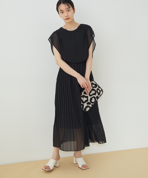 アウトレット店舗 Web限定 シフォンプリーツドレス ドレス Adam Et Rope アダムエロペ のファッション通販 Zozotown