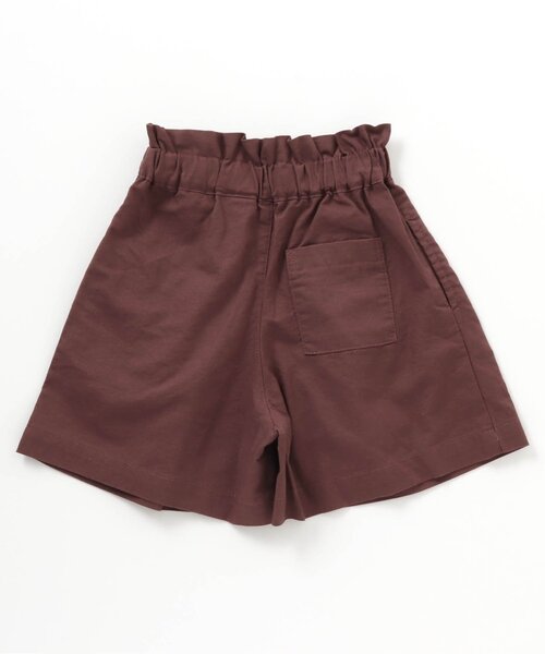 apres les cours（アプレレクール）の「/ウエストフリルキュロット 5分丈（その他パンツ・キッズ・ブラウン/アイボリー・100/110/120/130/140/90/80）」の5枚目の写真