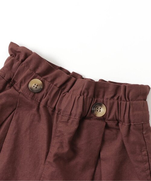 apres les cours（アプレレクール）の「/ウエストフリルキュロット 5分丈（その他パンツ・キッズ・ブラウン/アイボリー・100/110/120/130/140/90/80）」の7枚目の写真