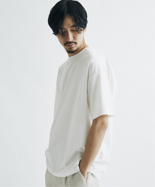 JOURNAL STANDARD（ジャーナルスタンダード）の「◆【WEB限定】【LASKA × SOLOTEX】PLATE クルーネック Tシャツ /くすみカラー/無地T/オーバーサイズ/ユニセックス対応/6色展開（Tシャツ/カットソー・メンズ・カーキ/ベージュ/グリーン/ブラウン/ホワイト/ブラック・SMALL/MEDIUM/LARGE/X-LARGE）」の2枚目の写真