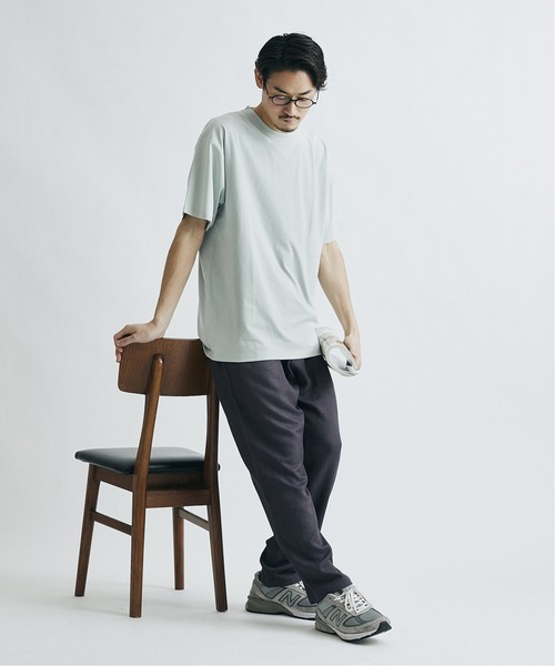 JOURNAL STANDARD（ジャーナルスタンダード）の「◆【WEB限定】【LASKA × SOLOTEX】PLATE クルーネック Tシャツ /くすみカラー/無地T/オーバーサイズ/ユニセックス対応/6色展開（Tシャツ/カットソー・メンズ・カーキ/ベージュ/グリーン/ブラウン/ホワイト/ブラック・SMALL/MEDIUM/LARGE/X-LARGE）」の17枚目の写真
