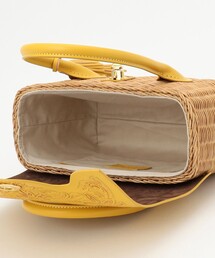 みぃたん様　カービングトライブス　かごバック　ラタン　ターンロック　ゴールド金具 Carving Basket MS カービングバスケットマエストラバッグ