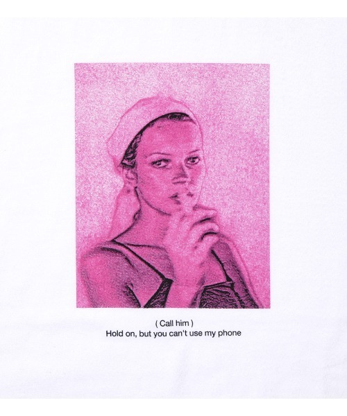 APPLEBUM（アップルバム）の「"(Call him)" T-shirt（Tシャツ/カットソー・メンズ・ホワイト/ヘザーグレー/ライトピンク・SMALL/MEDIUM/X-LARGE/XX-LARGE/LARGE）」の6枚目の写真