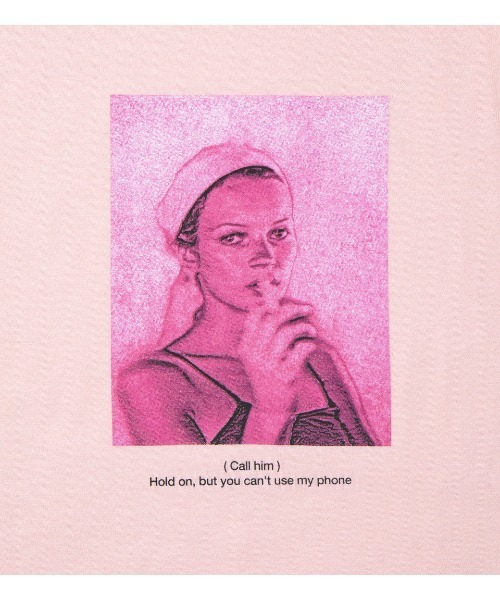 APPLEBUM（アップルバム）の「"(Call him)" T-shirt（Tシャツ/カットソー・メンズ・ホワイト/ヘザーグレー/ライトピンク・SMALL/MEDIUM/X-LARGE/XX-LARGE/LARGE）」の9枚目の写真