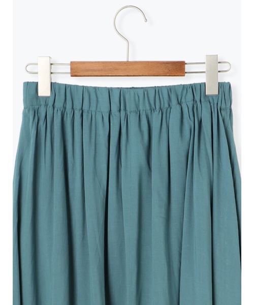 Lugnoncure(ルノンキュール)の「麻レーヨンマキシ丈スカート(スカート・レディース・ブルー/ベージュ/マスタード/ブラック・フリ-)」の8枚目の写真