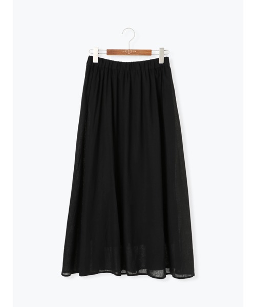 Lugnoncure(ルノンキュール)の「麻レーヨンマキシ丈スカート(スカート・レディース・ブルー/ベージュ/マスタード/ブラック・フリ-)」の15枚目の写真