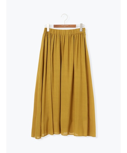 Lugnoncure(ルノンキュール)の「麻レーヨンマキシ丈スカート(スカート・レディース・ブルー/ベージュ/マスタード/ブラック・フリ-)」の14枚目の写真