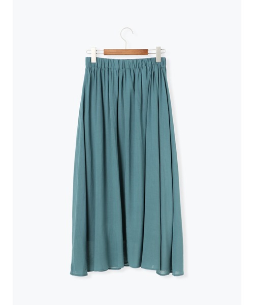 Lugnoncure(ルノンキュール)の「麻レーヨンマキシ丈スカート(スカート・レディース・ブルー/ベージュ/マスタード/ブラック・フリ-)」の12枚目の写真