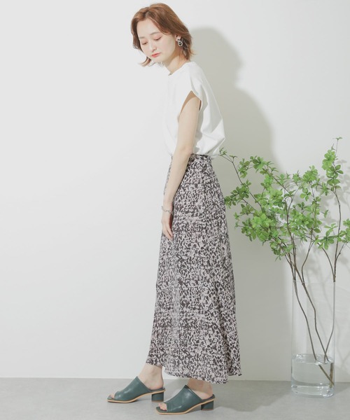 SENSE OF PLACE by URBAN RESEARCH（センスオブプレイスバイアーバンリサーチ）の「フレンチスリーブコクーンチュニックトップ（Tシャツ/カットソー・レディース・ブラック/ベージュ/オフホワイト・ONE）」の15枚目の写真