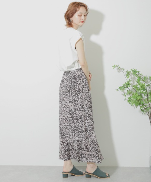 SENSE OF PLACE by URBAN RESEARCH（センスオブプレイスバイアーバンリサーチ）の「フレンチスリーブコクーンチュニックトップ（Tシャツ/カットソー・レディース・ブラック/ベージュ/オフホワイト・ONE）」の5枚目の写真