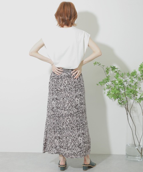 SENSE OF PLACE by URBAN RESEARCH（センスオブプレイスバイアーバンリサーチ）の「フレンチスリーブコクーンチュニックトップ（Tシャツ/カットソー・レディース・ブラック/ベージュ/オフホワイト・ONE）」の10枚目の写真