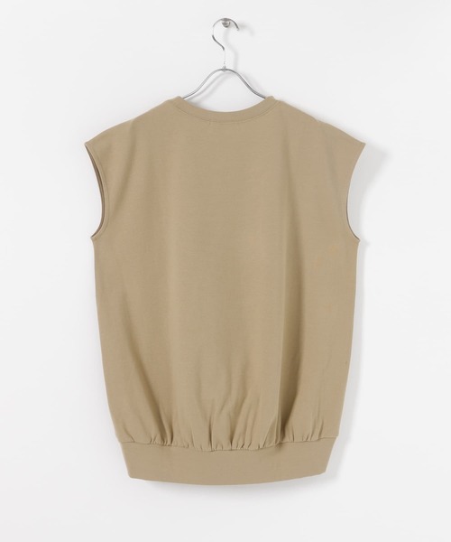 SENSE OF PLACE by URBAN RESEARCH（センスオブプレイスバイアーバンリサーチ）の「フレンチスリーブコクーンチュニックトップ（Tシャツ/カットソー・レディース・ブラック/ベージュ/オフホワイト・ONE）」の18枚目の写真