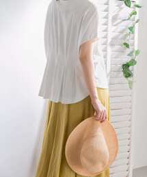 URBAN RESEARCH DOORS | コットンバックタックフレンチプルオーバー(Tシャツ/カットソー)