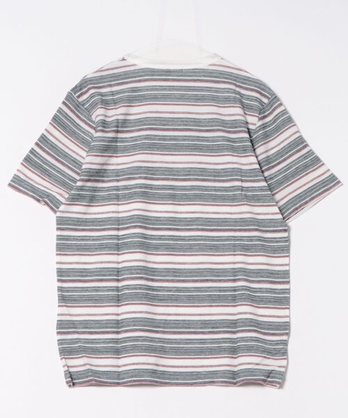 UNION STATION(ユニオンステーション)の「マルチボーダーTシャツ(Tシャツ/カットソー・メンズ・グレー/ブルー/トリコロール・LL/S/M/L/3L)」の16枚目の写真