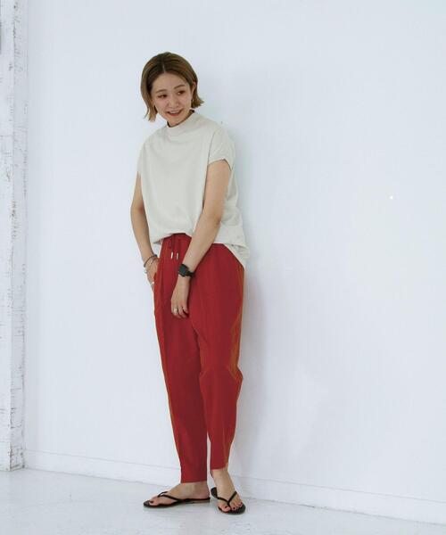 coen(コーエン)の「接触冷感リネンレーヨンテーパードパンツ(その他パンツ・レディース・ブラック/ベージュ/レッド/オリーブ・SMALL/MEDIUM/LARGE)」の19枚目の写真