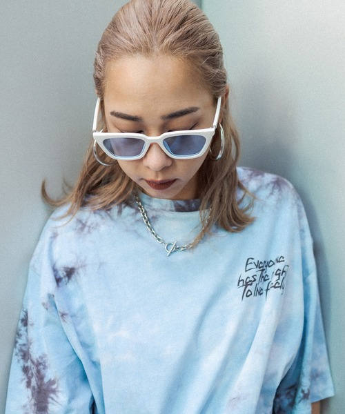 RASVOA（ラスボア）の「タイダイBIG Tシャツ（Tシャツ/カットソー・レディース・ブラック/ピンク/サックスブルー・FREE）」の12枚目の写真