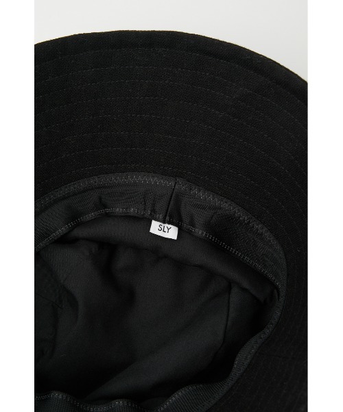 SLY（スライ）の「LINEN BLEND HAT リネン ハット（ハット・レディース・ブラック/マルチ・FREE）」の10枚目の写真