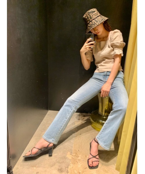 SLY（スライ）の「LINEN BLEND HAT リネン ハット（ハット・レディース・ブラック/マルチ・FREE）」の15枚目の写真