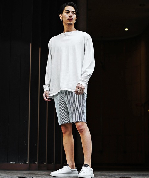 JOKER(ジョーカー)の「【JOKER】シアサッカーショートパンツ 夏素材ハーフパンツ ショーツ/短パン 春服(その他パンツ・メンズ・ホワイト×ネイビー/ネイビー/ホワイト×グレー/ブラック・XL/M/L/S/XXL)」の9枚目の写真