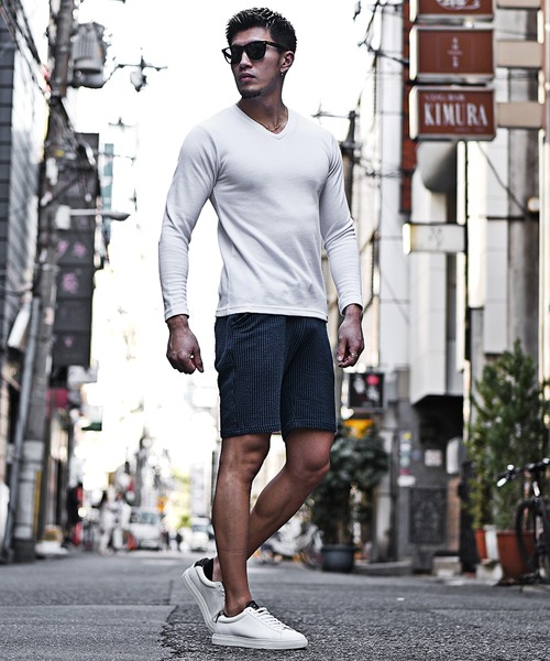 JOKER(ジョーカー)の「【JOKER】シアサッカーショートパンツ 夏素材ハーフパンツ ショーツ/短パン 春服(その他パンツ・メンズ・ホワイト×ネイビー/ネイビー/ホワイト×グレー/ブラック・XL/M/L/S/XXL)」の14枚目の写真