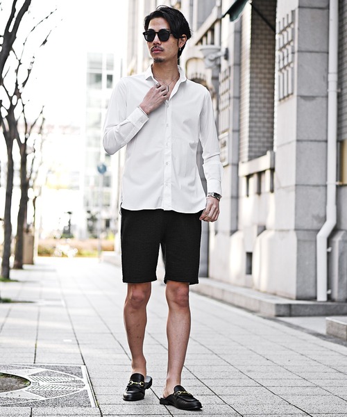 JOKER(ジョーカー)の「【JOKER】シアサッカーショートパンツ 夏素材ハーフパンツ ショーツ/短パン 春服(その他パンツ・メンズ・ホワイト×ネイビー/ネイビー/ホワイト×グレー/ブラック・XL/M/L/S/XXL)」の12枚目の写真