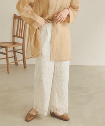 Ambre Neige | レースストレートパンツ／【WEB/EC限定商品】(その他パンツ)