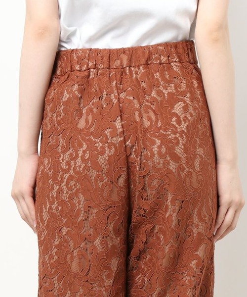 Ambre Neige(アンブルネージュ)の「レースストレートパンツ/【WEB/EC限定商品】(その他パンツ・レディース・ブラウン/オフホワイト・FREE)」の21枚目の写真