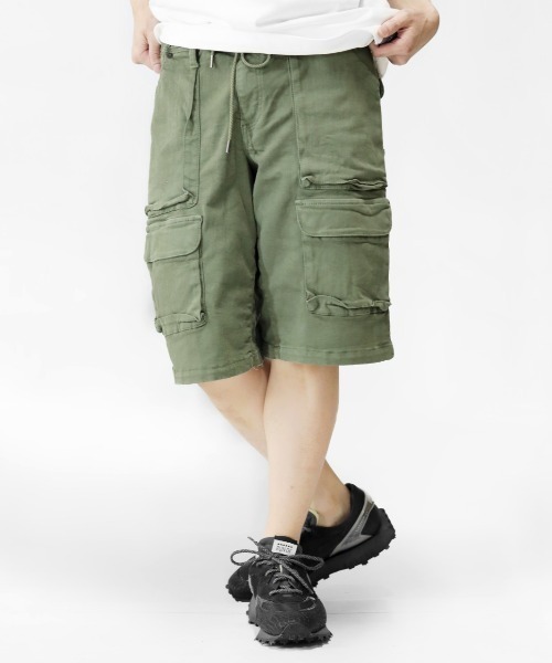 surt（サート）の「SURT（サート）CARGOカーゴショートパンツ（その他パンツ・メンズ・ブラック/カーキ/ネイビー/オフホワイト・S/M/L/XL/X-LARGE/SMALL/MEDIUM/LARGE）」の6枚目の写真