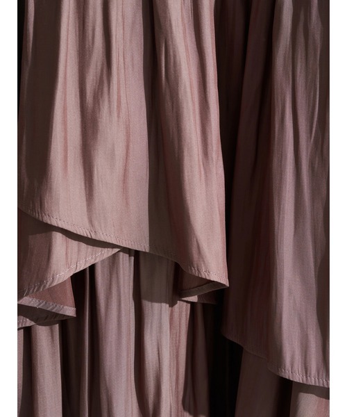 earth music&ecology（アースミュージックアンドエコロジー）の「【WEB限定】イレヘムティアードスカート ＊（スカート・レディース・アイボリー/ブラック/ピンク/サックスブルー・FREE）」の22枚目の写真