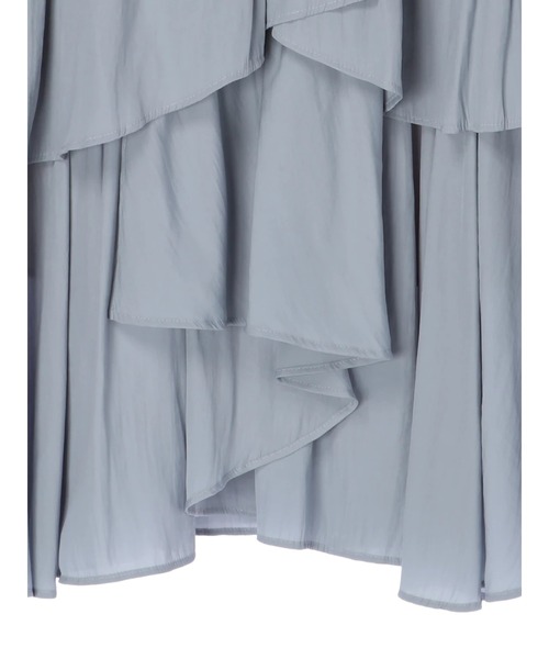 earth music&ecology（アースミュージックアンドエコロジー）の「【WEB限定】イレヘムティアードスカート ＊（スカート・レディース・アイボリー/ブラック/ピンク/サックスブルー・FREE）」の17枚目の写真