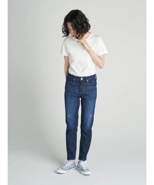 AMERICAN HOLIC(アメリカンホリック)の「テーパードダメージデニム(デニムパンツ・レディース・インディゴブルー・LL/S/M/L/XS)」の21枚目の写真