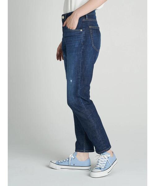 AMERICAN HOLIC(アメリカンホリック)の「テーパードダメージデニム(デニムパンツ・レディース・インディゴブルー・LL/S/M/L/XS)」の19枚目の写真