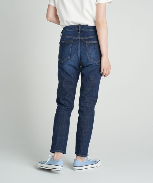 AMERICAN HOLIC(アメリカンホリック)の「テーパードダメージデニム(デニムパンツ・レディース・インディゴブルー・LL/S/M/L/XS)」の5枚目の写真