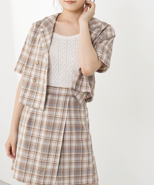 OLIVE des OLIVE（オリーブデオリーブ）の「透かしキャミニット（ニット/セーター・レディース・ベージュ/オフホワイト/サックスブルー・FREE）」の11枚目の写真