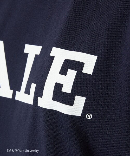 FREAK'S STORE（フリークスストア）の「YALE SHORT SLEEVE TEE/イェールショートスリーブTシャツ（Tシャツ/カットソー・レディース・ライトグレー/ネイビー/ホワイト・ﾌﾘ-）」の10枚目の写真