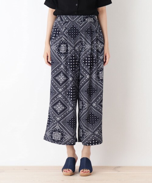 Cutie Blonde(キューティーブロンド)の「◆ひんやりゆるテロ柄パンツ(その他パンツ・レディース・ブラック系/ネイビー系/ネイビー系6・02/03)」の10枚目の写真