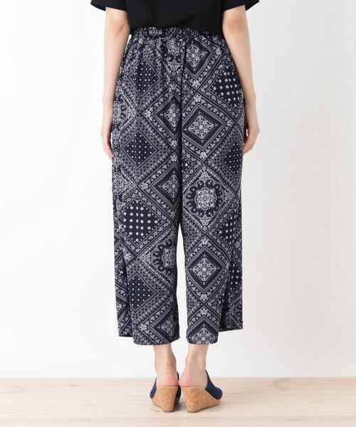 Cutie Blonde(キューティーブロンド)の「◆ひんやりゆるテロ柄パンツ(その他パンツ・レディース・ブラック系/ネイビー系/ネイビー系6・02/03)」の7枚目の写真